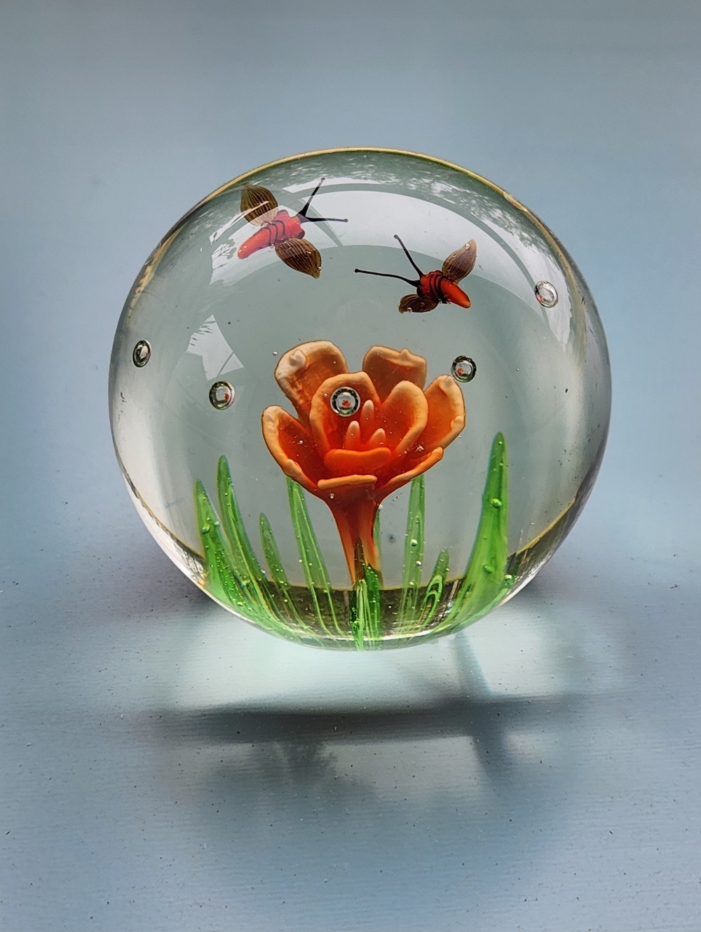 Orange & Green Paperweight